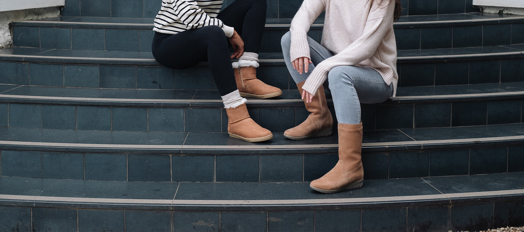 Genuine Sheepskin Boots with the fur