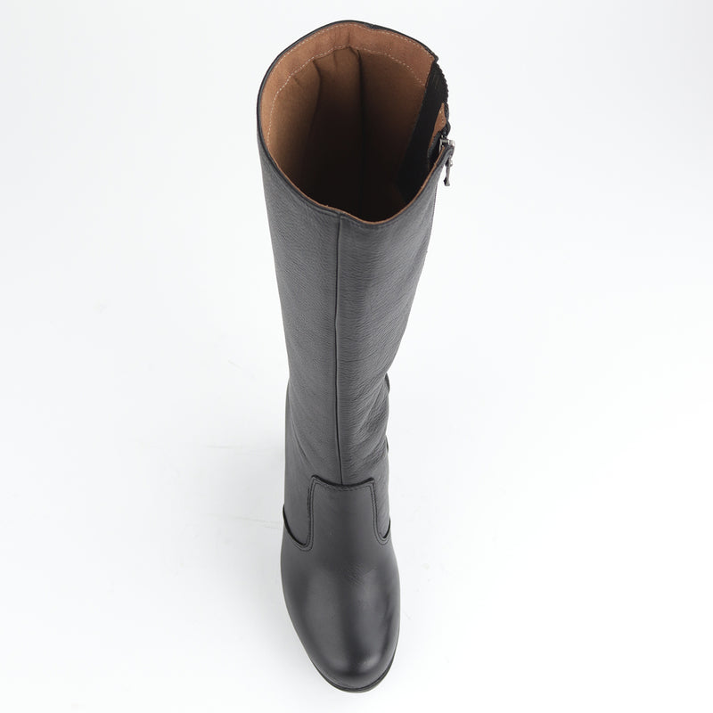 Knee High Boots in Black - 10951