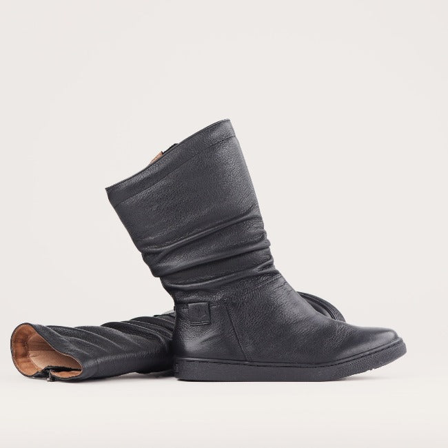 Froggie Leather Boots | Flat Leather Boots | Mid-Calf Leather Boots | South Africa Leather Boots