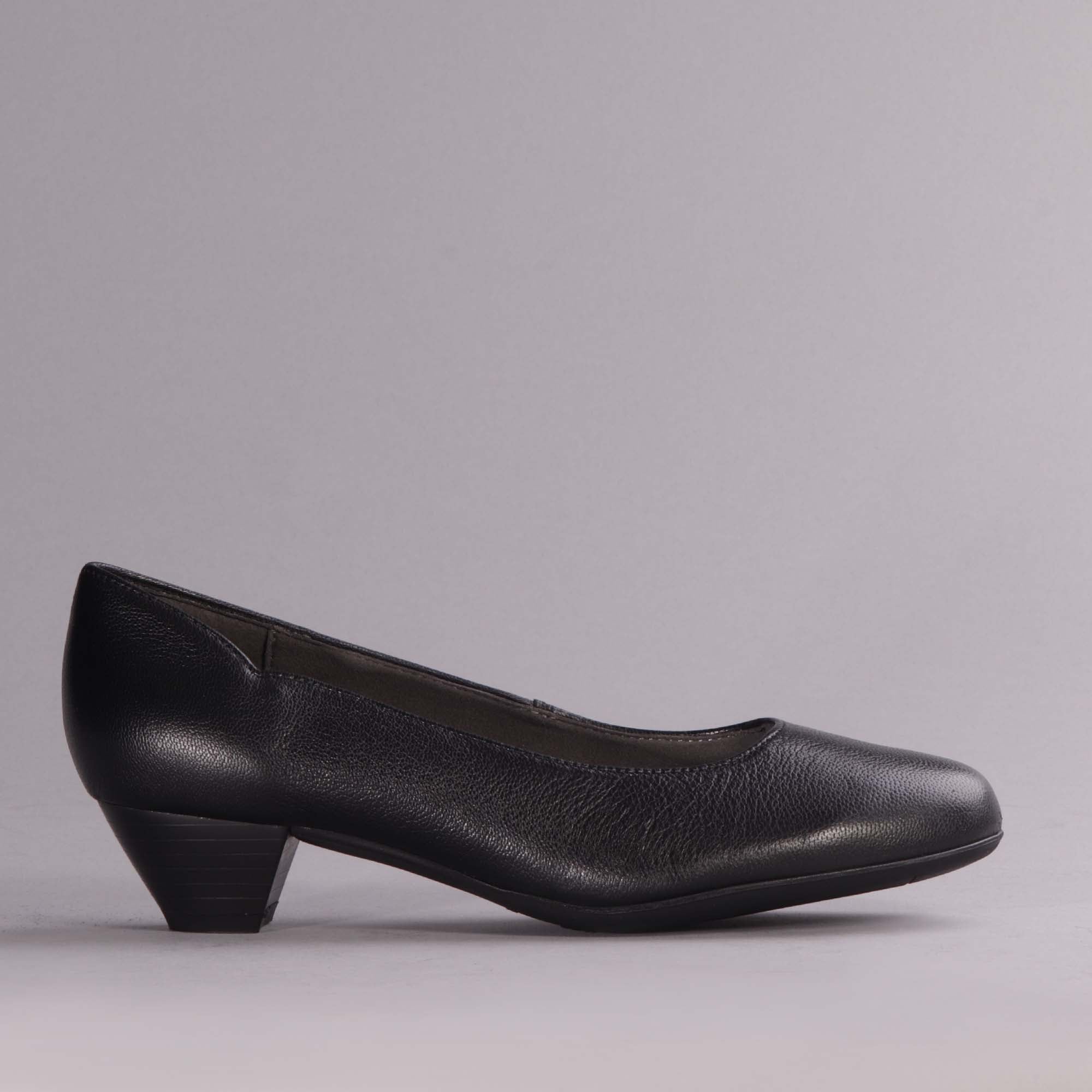 Mid-Heel Court Shoe in Black - Froggie Factory Shop ZA – Froggie Shoes