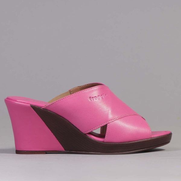 Cerise pink wedge on sale shoes