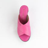 Slip-on Wedge in Hot Pink - 12287