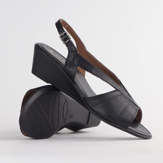 Froggie Slingback Wedge Sandal | Low Wegde sandal | South Africa Leather Sandal 