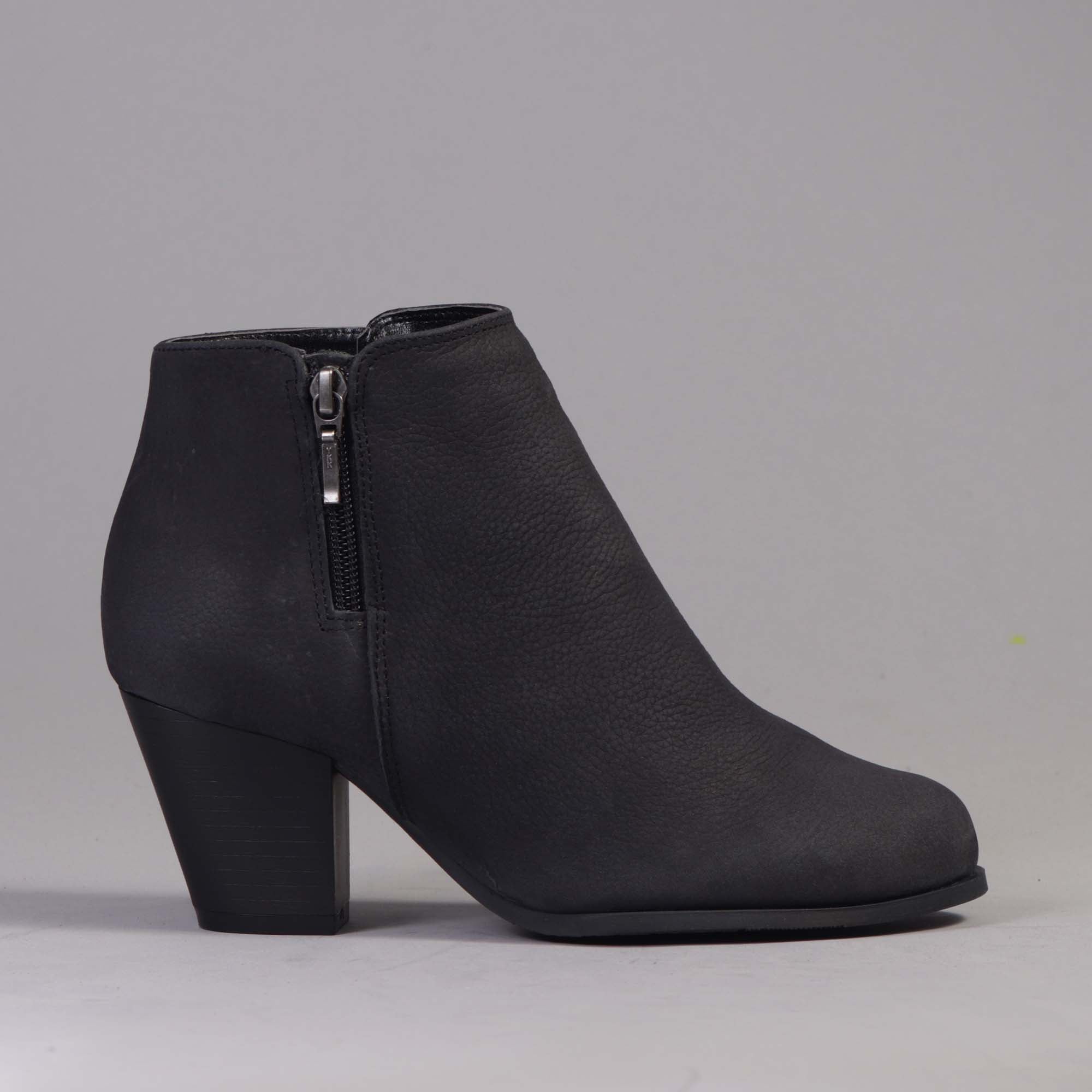Ankle Boots with Zip in Black - Froggie | Leather Shoes | South Africa ...
