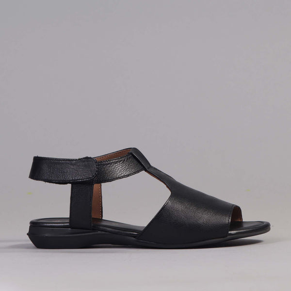 Slingback Sandal in Black - 12554 - Froggie Shoes