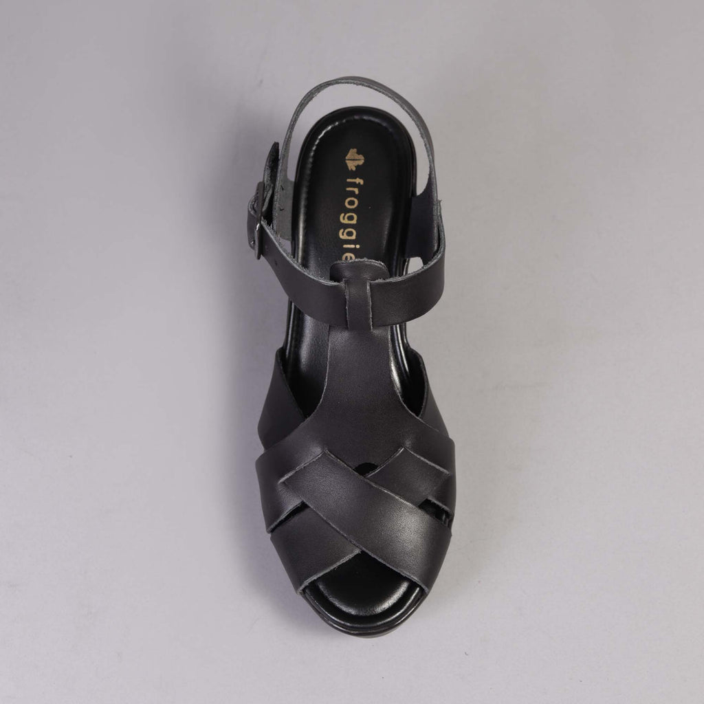 Slingback Sandal in Black - Froggie Factory Shop ZA – Froggie Shoes