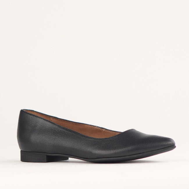 Froggie Leathe Flat Court | Court Shoes | Flat Pointed Shoes | South Africa Leather Shoes