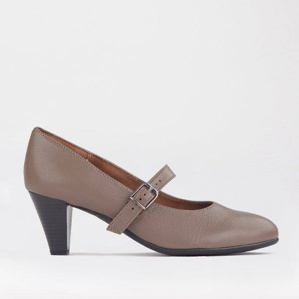 Froggie Classic Mary Jane Court Shoe| Froggie Mid-heel | Comfortable Leathe Court Shoe Heel 