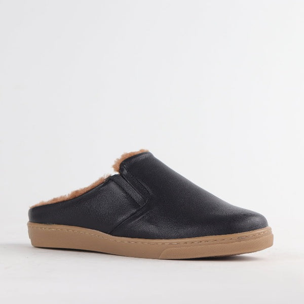 Froggie Leather with Fur Mule | Sheepskin slippers in Leather | Fur-lined Sneaker in South Africa
