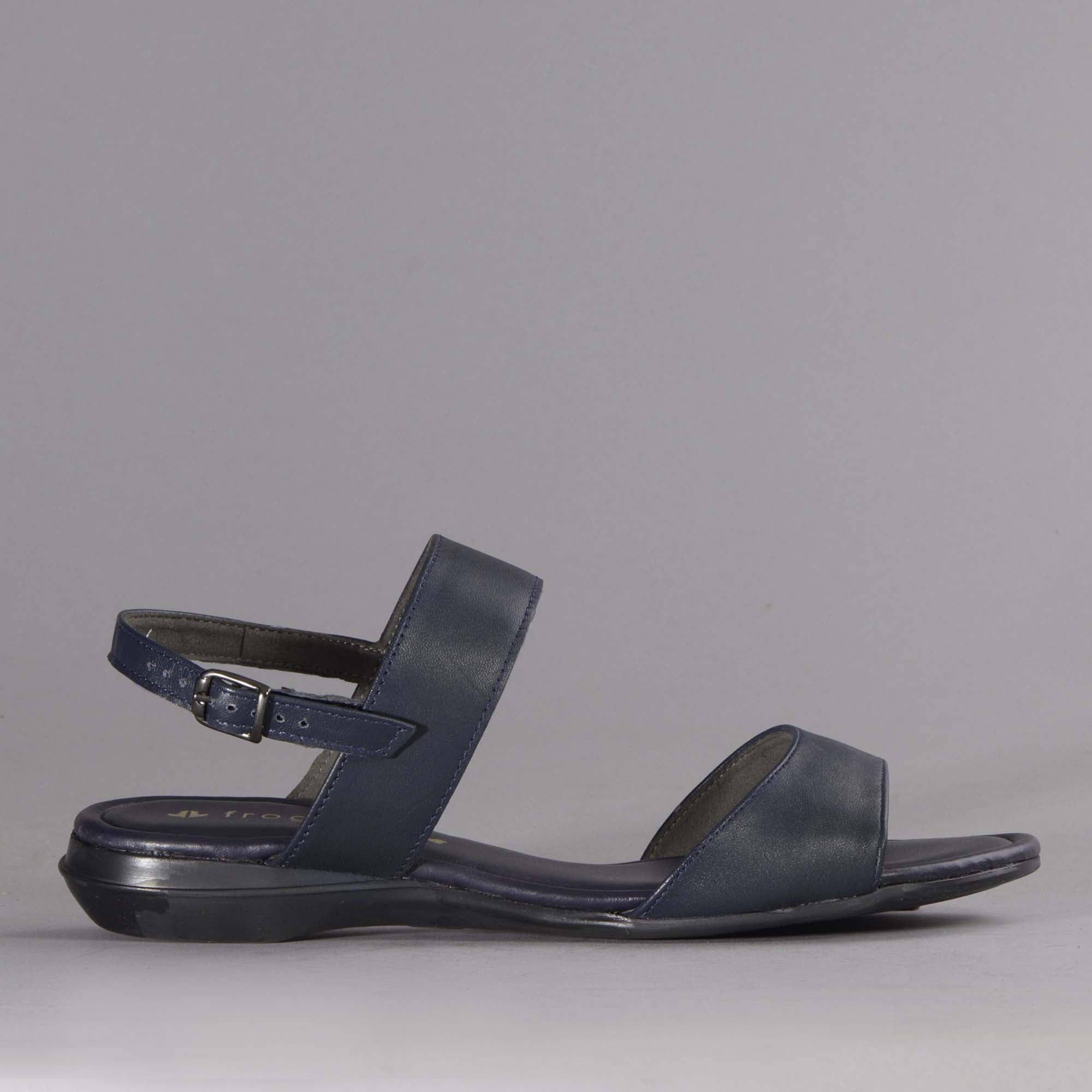 Factory Shop Shoes 3 / Navy / 12540 Flat Slingback Sandal in Navy - 12540