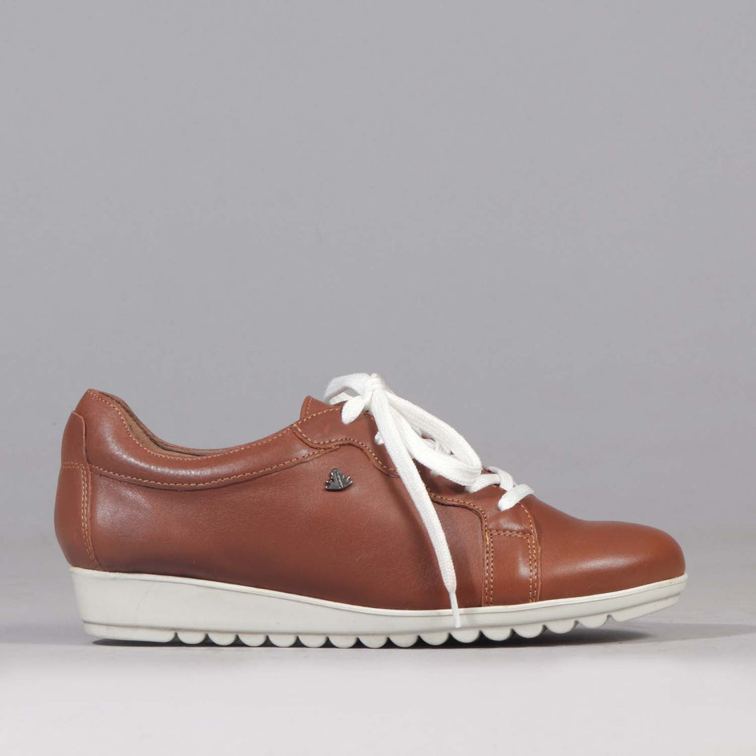 Factory Shop Shoes 4 / Chestnut / 12656 Lace-up Sneaker in Chestnut - 12656