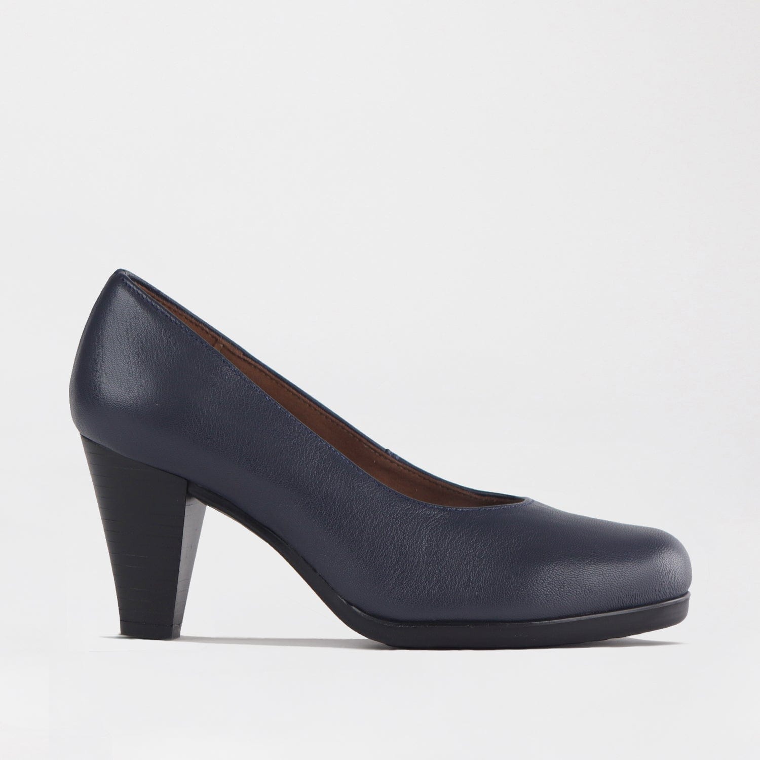 Factory Shop Shoes 4 / Navy / 12637 Court Shoe in Navy - 12637