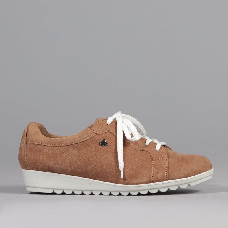 Factory Shop Shoes 4 / Tan / 12656 Lace-up Sneaker in Tan - 12656