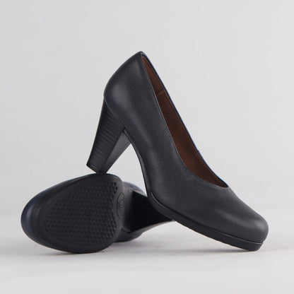 Factory Shop Shoes Court Shoe in Black - 12637