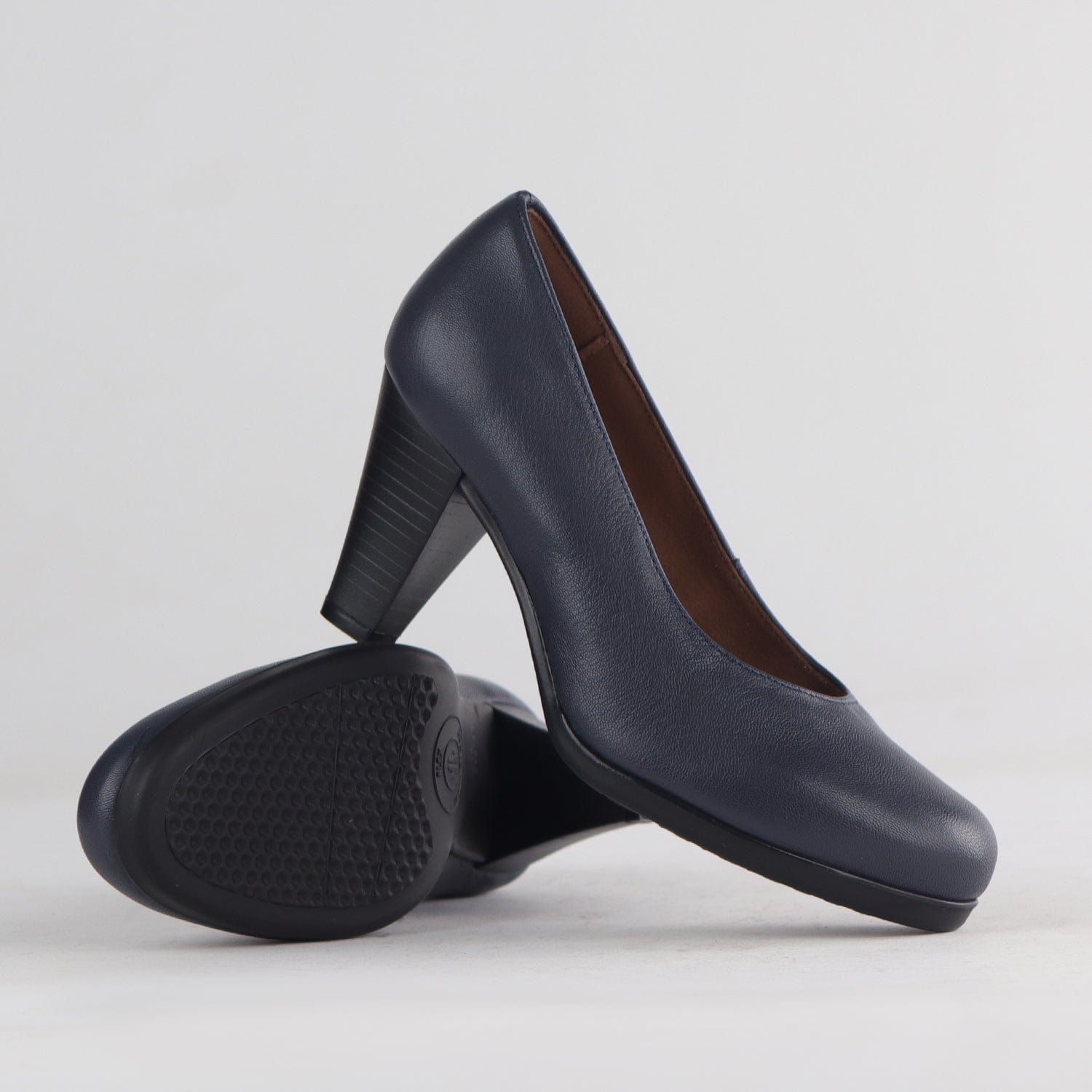 Factory Shop Shoes Court Shoe in Navy - 12637