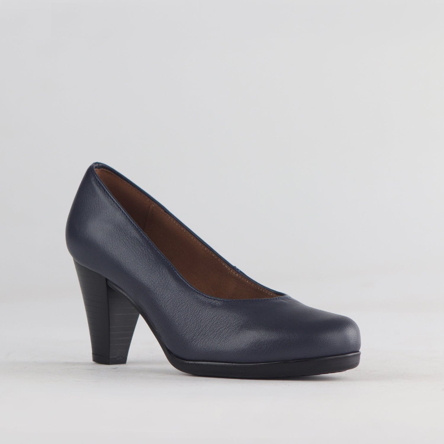 Factory Shop Shoes Court Shoe in Navy - 12637