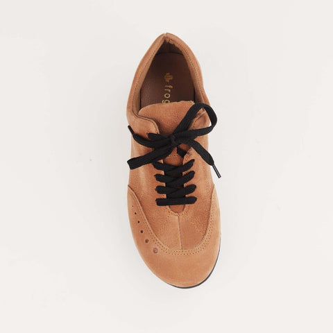 Flat Lace-up Sneaker in Tobacco - 12727