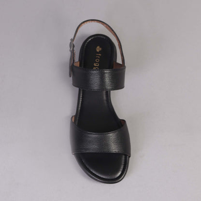 Factory Shop Shoes Flat Slingback Sandal in Black - 12540