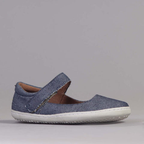 Girls High-Bar Shoes with Removable Footbed in Hot Denim - 12624