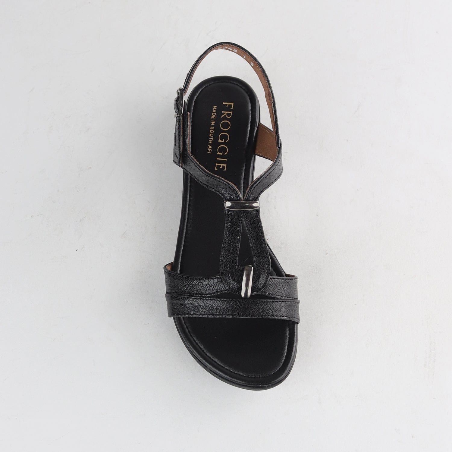 Factory Shop Shoes Slingback Flat Sandal in Black - 12617