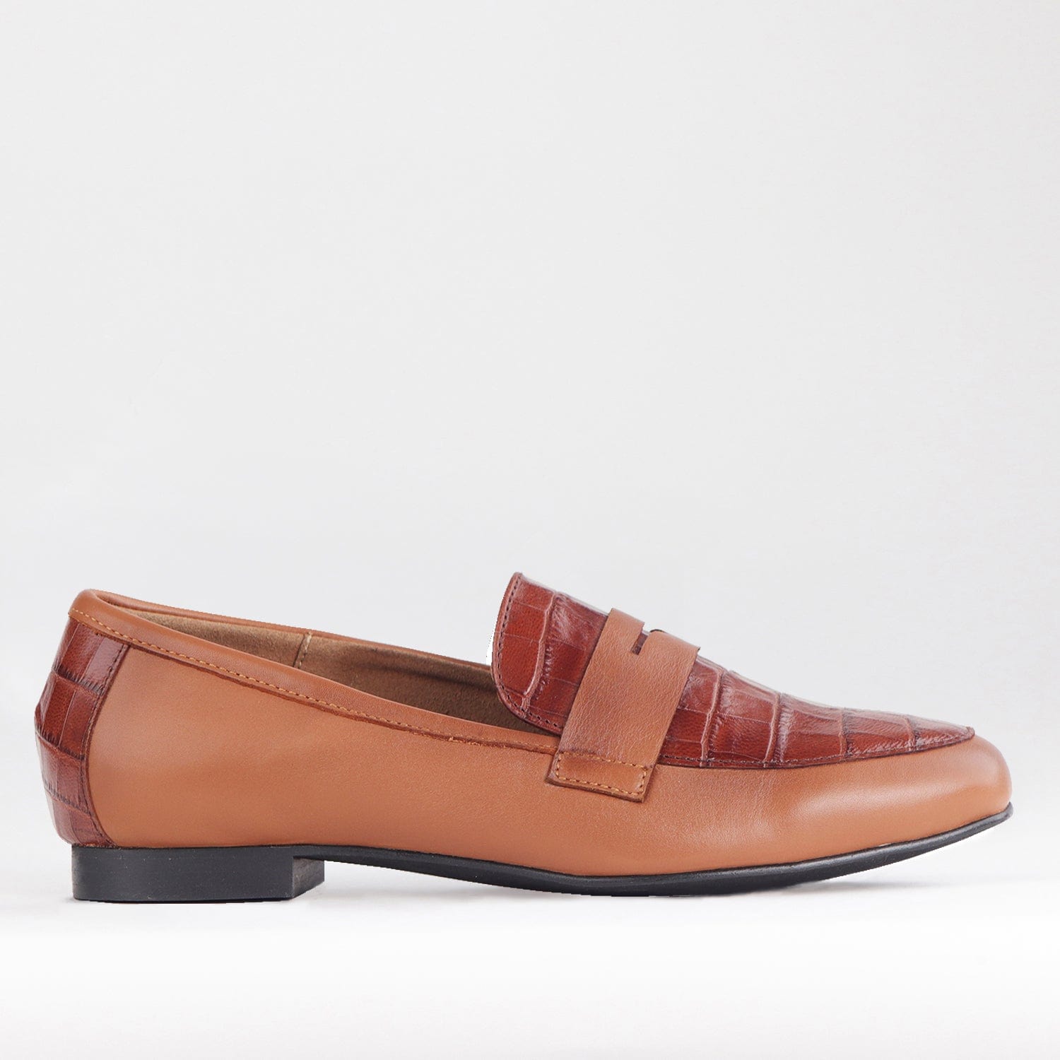 Froggie Shoes Shoes 3 / Chestnut Multi / 12587 Penny Loafer in Chestnut - 12587