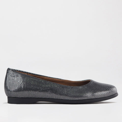 Flat Pump in Pewter- 12764