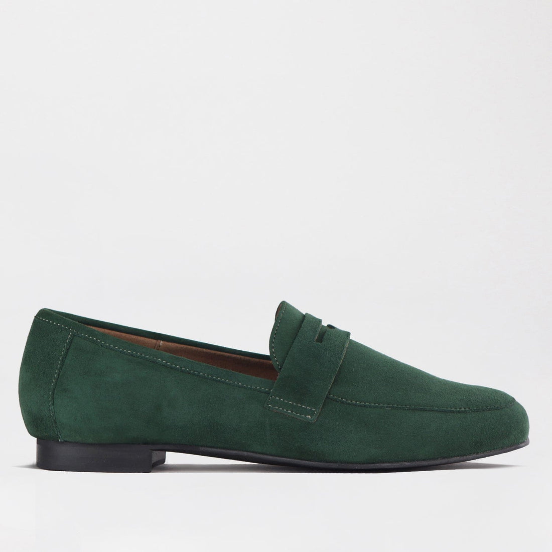 Froggie Shoes Shoes 3 / Pine / 12587 Penny Loafer in Pine Suede - 12587