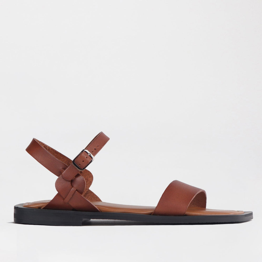 Froggie Shoes Shoes 4 / 12715 / Chestnut Grecian inspired Slingback Sandal in Chestnut - 12715