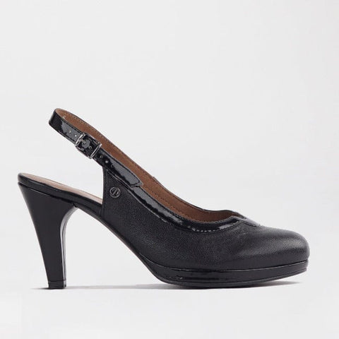 Slingback High Heel in Black - 11794