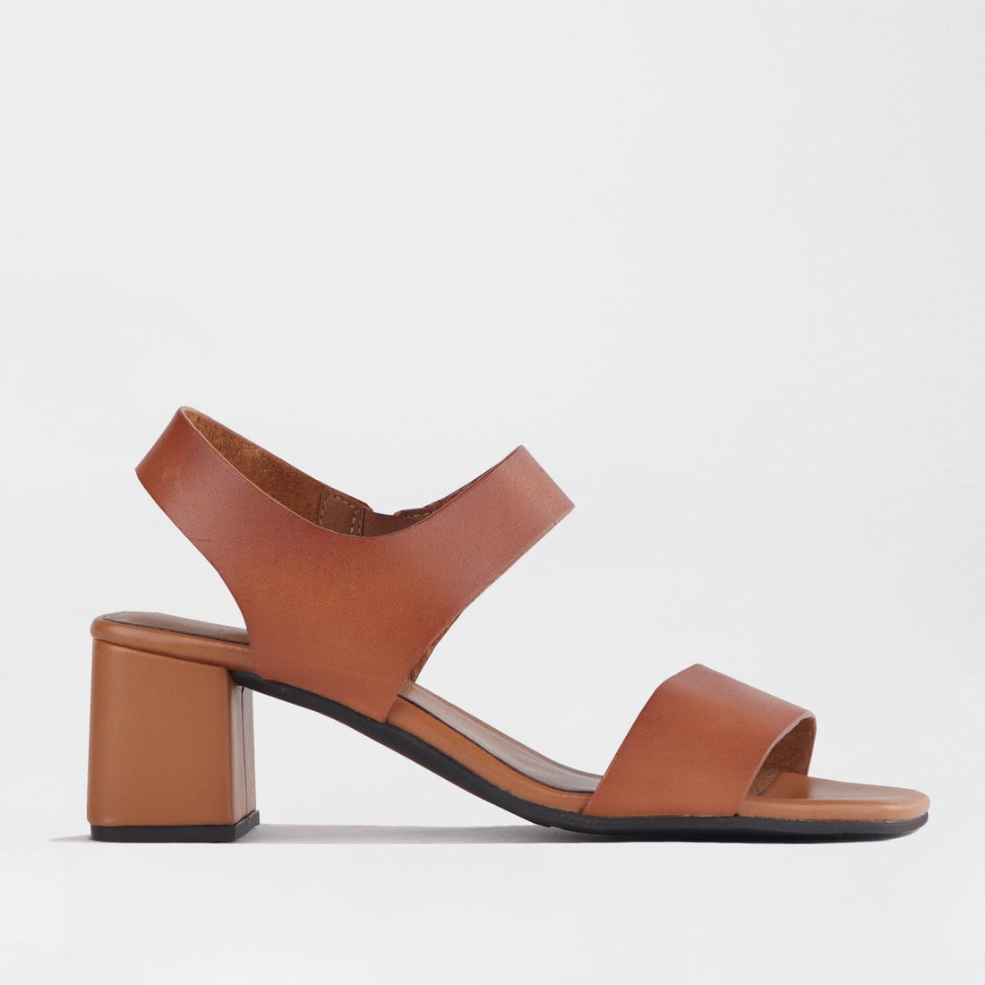 Froggie Shoes Shoes 4 / Chestnut / 12679 Block Heel Sandal in Chestnut - 12679