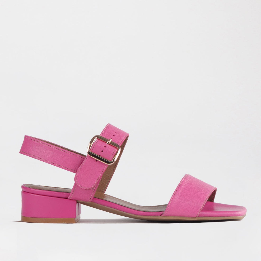 Froggie Shoes Shoes 4 / Fuschia / 12408 Block Heel Sandal in Hot Pink - 12408