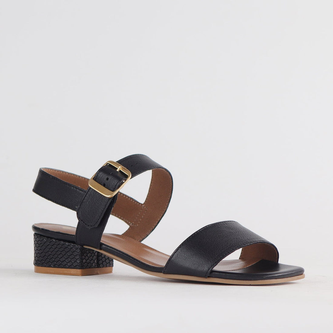 Froggie Shoes Shoes Block Heel Sandal in Black - 12408