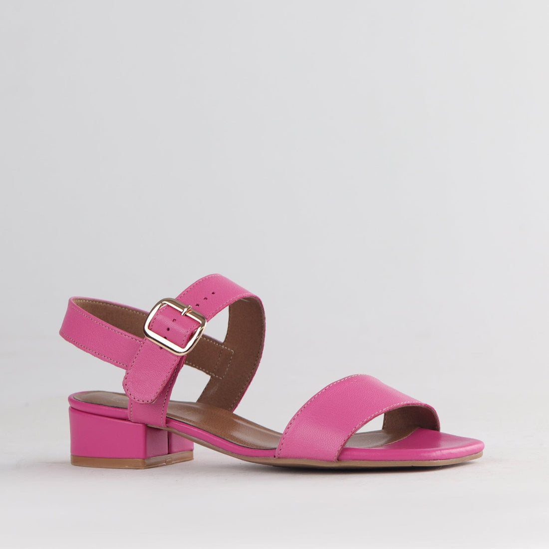 Froggie Shoes Shoes Block Heel Sandal in Hot Pink - 12408