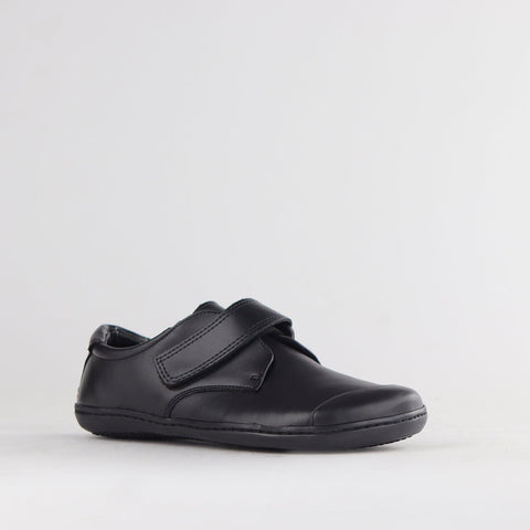 Boys Velcro School Shoes in Black Sizes 28-33 - 7813