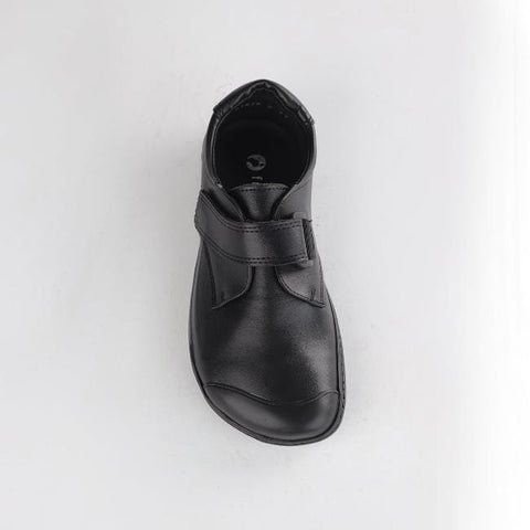 Boys Velcro School Shoes in Black Sizes 28-33 - 7813