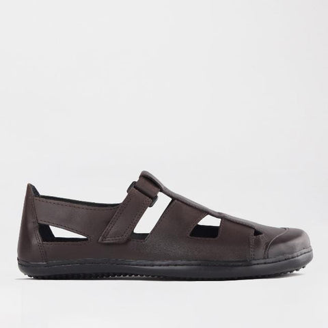 Boys School Sandal in Brown Sizes 39-47 - 7818