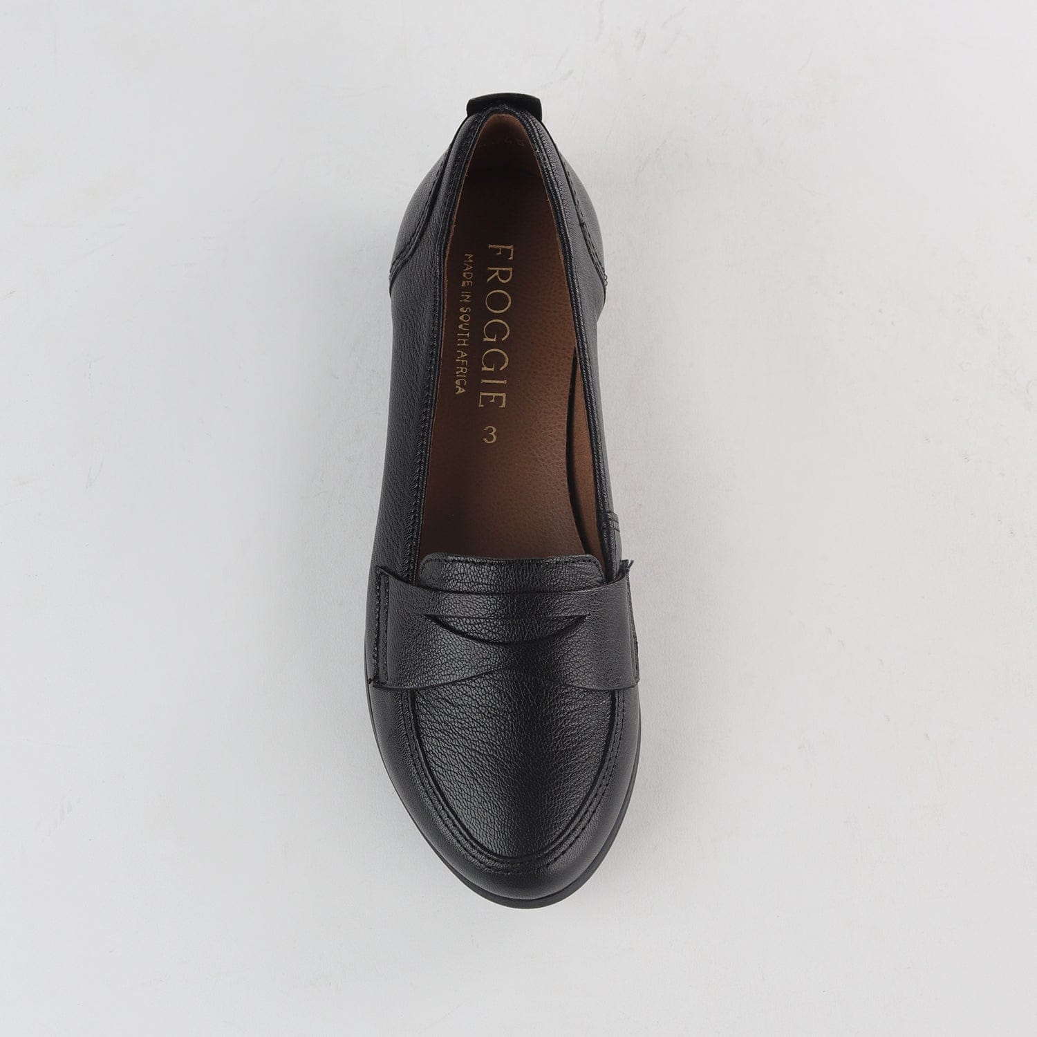 Froggie Shoes Shoes Flat Loafer in Black- 11374