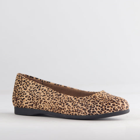 Flat Pump in Cheetah Tan - 12764