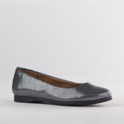 Flat Pump in Pewter- 12764