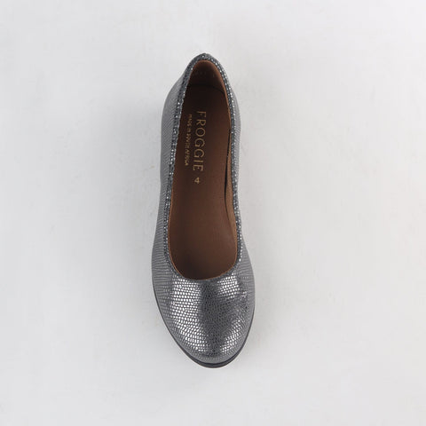 Flat Pump in Pewter- 12764