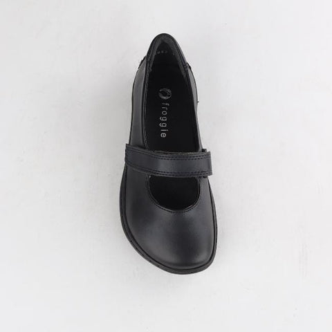 Girls Low-Bar School Shoe in Black Sizes 28-35 - 6609