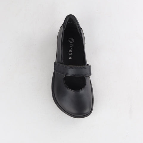 Girls Low-Bar School Shoe in Black Sizes 36-43 - 6612