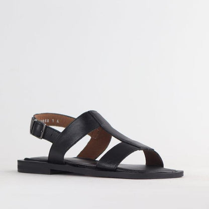 Froggie Shoes Shoes Grecian inspired Flat Sandal in Black - 12706