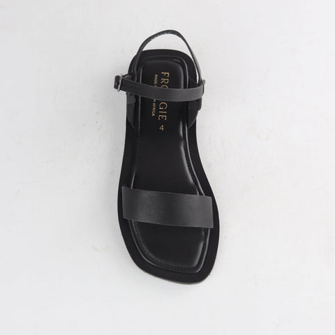 Grecian inspired Slingback Sandal in Black - 12715