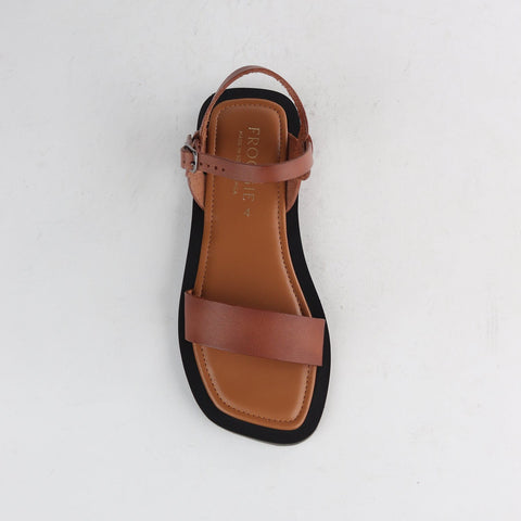 Grecian inspired Slingback Sandal in Chestnut - 12715