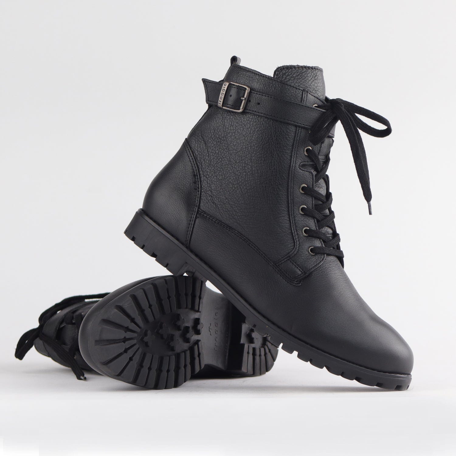 Froggie Shoes Shoes Lace-up Ankle Boot in Black - 11981