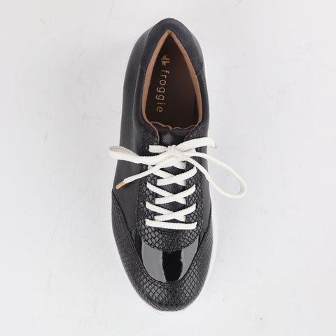 Lace-up Sneaker in Black Multi - 12594