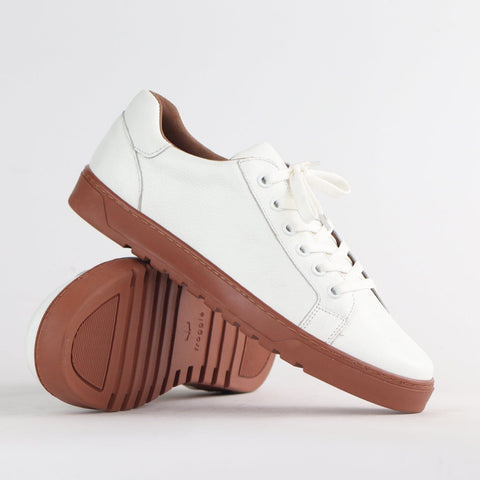 Men’s Sneaker with Removable Footbed in White - 12743