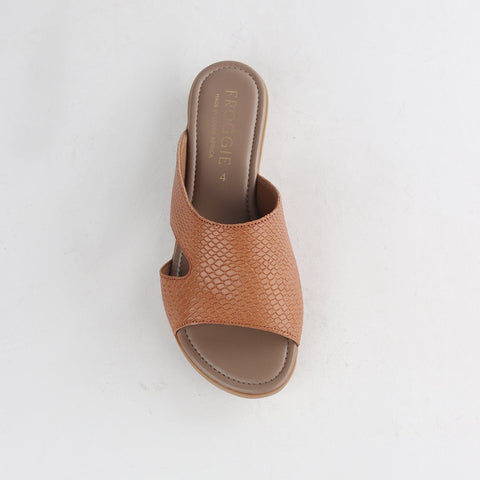 Mule Flat Sandal Tan - 12407