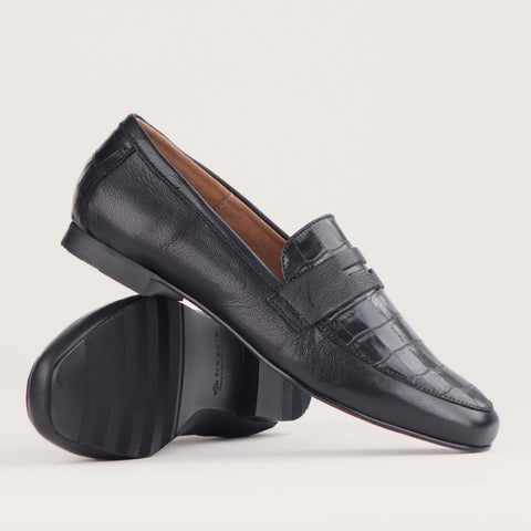 Penny Loafer in Black Multi - 12587